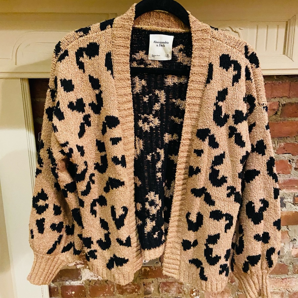 Abercrombie & Fitch Leopard Knit Sweater